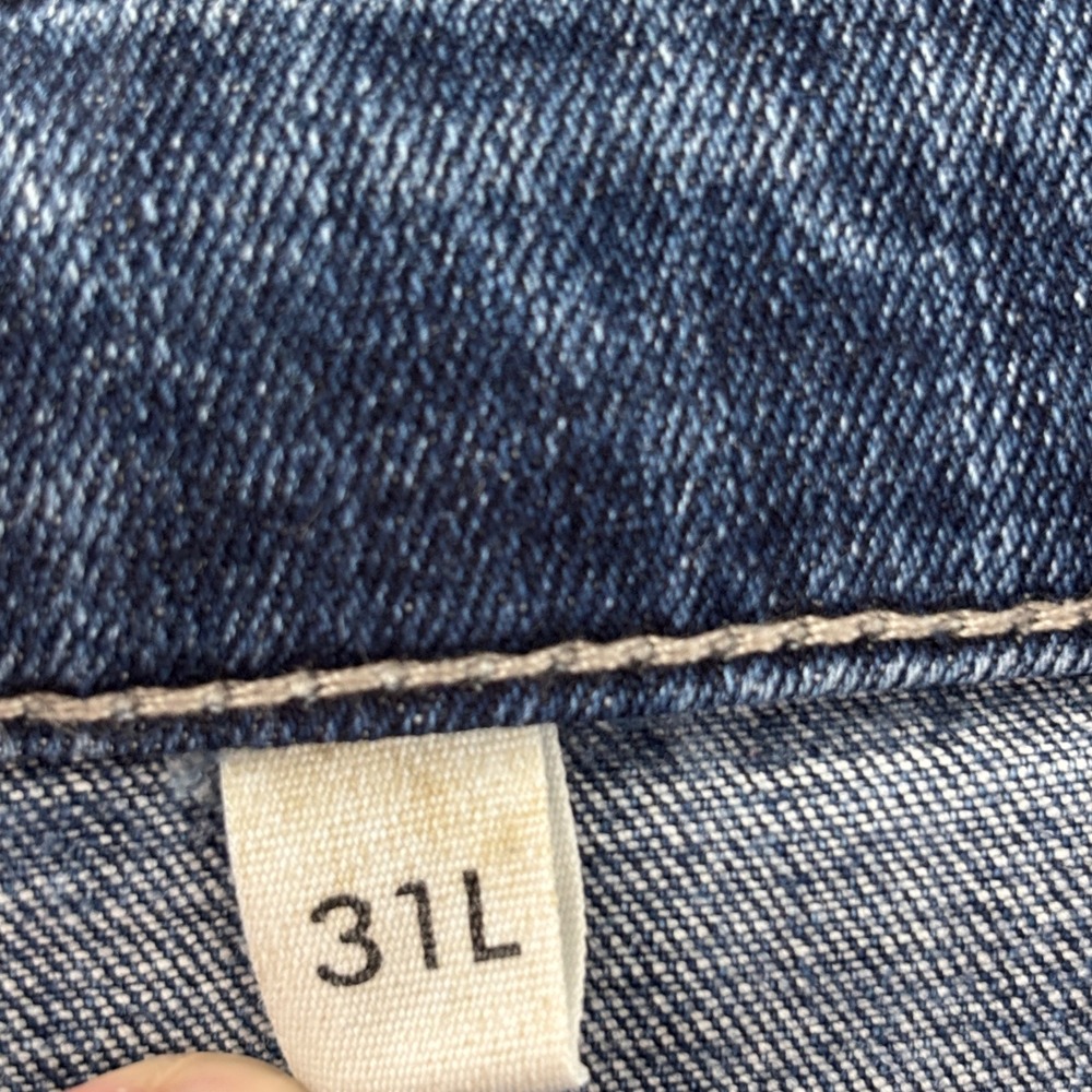 BKE Gabby Bootcut Jeans Womens 31L Long Stretch Blue Distressed Denim 33" Inseam - Picture 4 of 10